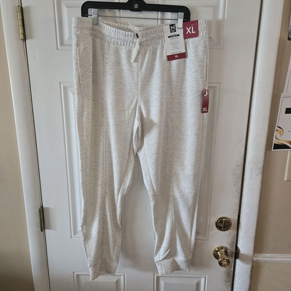 Member's Mark Women's Soft Stretch Sandwash Front Seam Piping Jogger Size XL